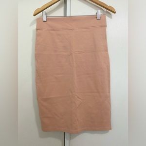 🌻$5🌻 NWOT Forever 21 Peach Elastic Strechy Pencil Skirt Size: L